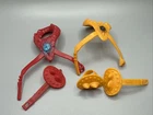 Vintage Motu Beast Man Yellow & Red Armor Lot Masters Of Universe He-Man 1981