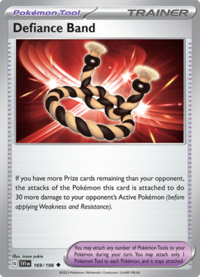 Pokémon TCG 4x Defiance Band 169/198 Scarlet & Violet: Base Set