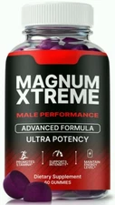 Magnum Xtreme Gummies for Men ed, Male Support Gummy for Energy 60ct