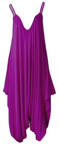 New Womens Ladies Baggy Cami Strappy Lagenlook Harem Playsuit Jumpsuit Dress Top - Picture 17 of 46