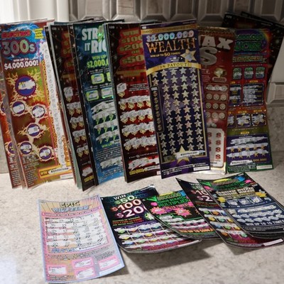 Michigan State Lottery Losing Scratch-Off Tickets $800.00 value Tax Deduction