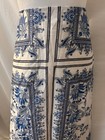 NWT H & M GORGEOUS WHITE & BLUE LINEN BLEND MAXI SUMMER SKIRT sz 8 — photo 3