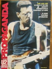 U2 PROPAGANDA 5 MAGAZINES issues #3, #4, #5, #6, #7   1986/"87 RARE! vgc.