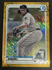 2020 Bowman Chrome #BCP-172 Sixto Sanchez Prospects Gold Shimmer #/50