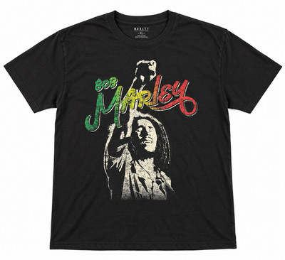 BOB MARLEY FIST GRAPHIC T SHIRT