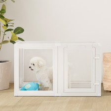 EROMMY 6-Panel Pet Playpen With Door, Easy Assembly Dog Playpen for Cats,
