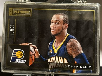 2016 PANINI PREFERRED MONTA ELLIS 35 MINT PLAYBOOK JUMBO DUAL RELIC 37/75 PACERS