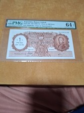 RARE Argentina 1 Peso on 100 Pesos 1969-71 “TOPPICK# 282 PMG: 64EPQ. PICK #162