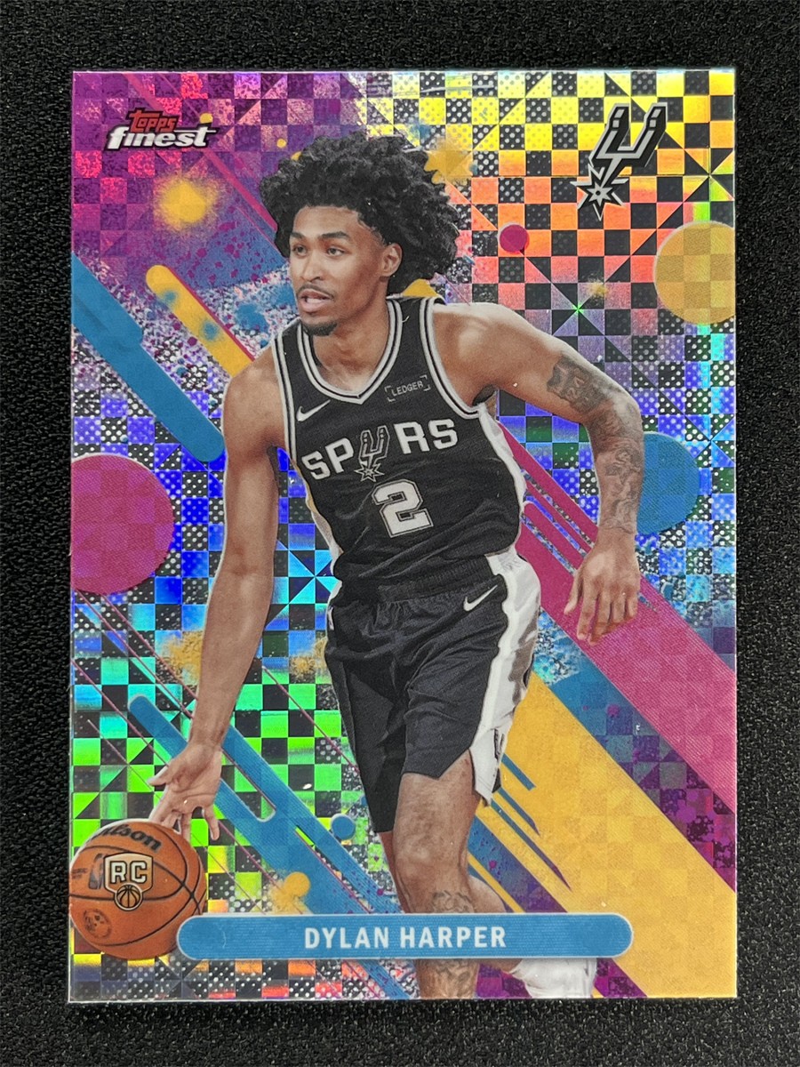 2025-26 Topps Finest Dylan Harper #2 Common Rookie RC X-Fractor Refractor Spurs
