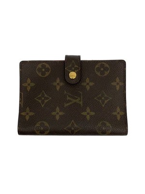 LOUIS VUITTON Agenda PM Monogram Canvas Leather BRW All-Over Print Women's