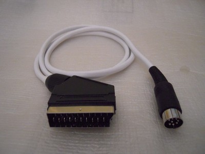 Sinclair Spectrum +3 / +2A (Black)  RGB Video / Audio Scart Cable 1.2m
