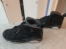 Nike Kids Air Jordan MVP DZ5578-001 Black Lace-Up Basketball Shoes Size 2Y