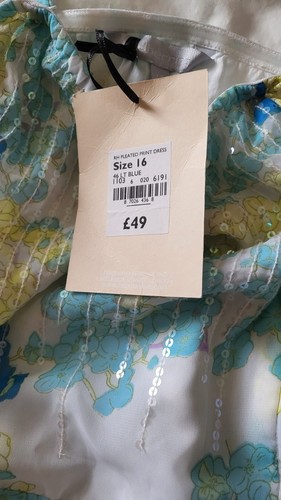 New Ladies Red Herring Tiered Summer Dress Floral Design Size 16 R.R.P. £49 - Picture 6 of 11