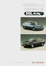 Toyota Corolla & Carina E Solair SE Limited Editions 1996 UK Market Brochure