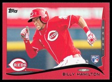 2014 Topps #36 Billy Hamilton RC RED HOT FOIL Rookie Card Cincinnati Reds. rookie card picture