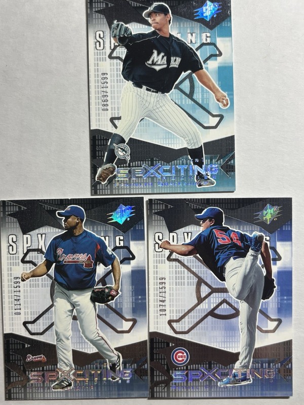 2004 Upper Deck Spx Spxciting Rookies #d /1599 Lot Of 3 Cards