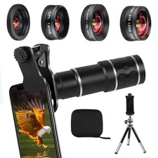 Phone Camera Lens Kit for iPhone, Android, 20X Telephoto Zoom Lens, Phone Wid...