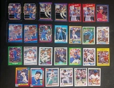 Mitch Webster Baseball Card Lot Of 27 Different. 1 Reverse Back Variation 