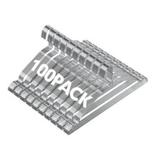 Metal Wire Hangers 100 Pack, Bulk for Commercial and Home, 16 100 PACK Chrome