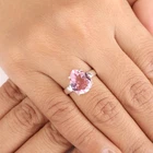Pink Morganite Gemstone 925 Sterling Silver Jewelry Handmade Ring Gift For Women