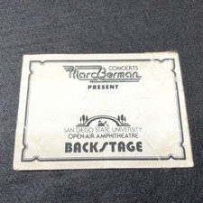 Vtg Backstage Pass San Diego State University Amphitheatre Marc Berman Concert