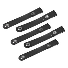 Leather USB Cable Straps Cord Organizer Management 100x15mm for Earphone Wire
