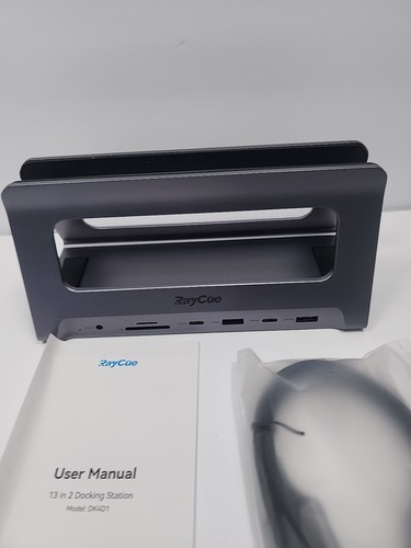 RayCue USB C Docking Station for MacBook Pro/Air, with 16 ports - Picture 2 of 3