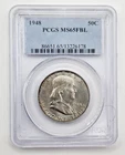 1948 Franklin Half Dollar 50C PCGS MS 65 FBL