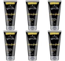 Schwarzkopf got2b Ultra Glued Invincible Styling Gel Crazy Hold 6 oz Pack of 6