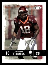 Brandon Flowers 2008 SAGE HIT Rookie Card #41 Virginia Tech Hokies. rookie card picture