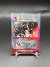 2023 Clearly Patrick Mahomes Champions Holo Silver /25 Kansas City Chiefs