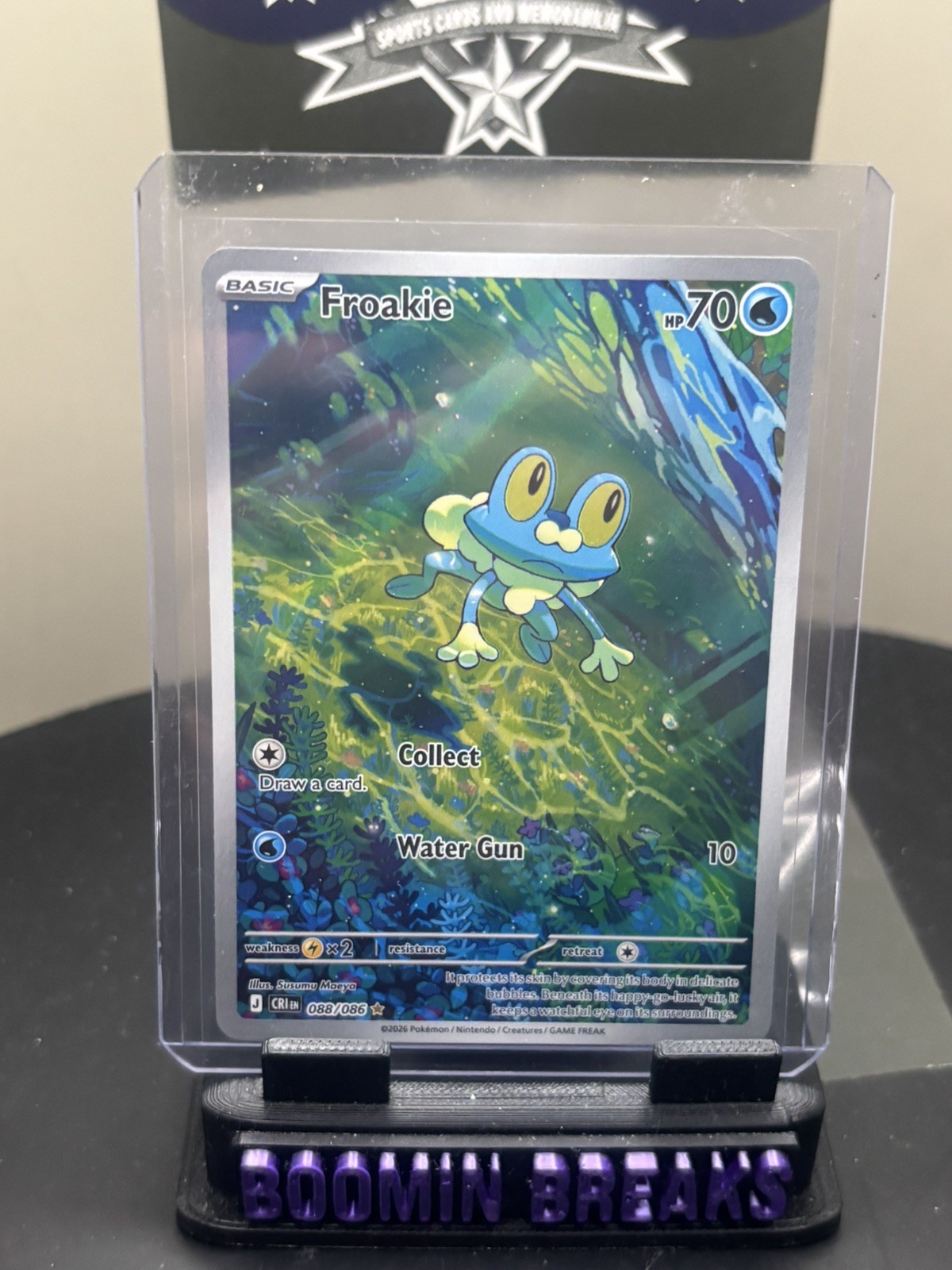 Pokemon Froakie 88/86 Illustration Rare Chaos Rising
