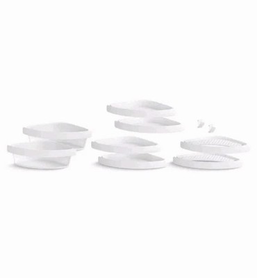 Sterling Store+ 10-Piece Shower Caddy Shelf Bin Accessory Kit White 88028700-0