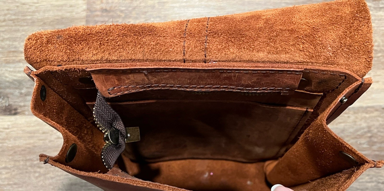 Hand-Crafted Leather Backpack Custom Monogram Eng… - image 14