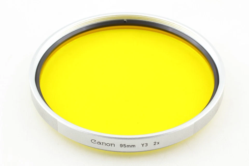 [Exc+5 w/ Case] Canon 95mm Yellow Y3 Lens Filter for FL-F 500mm f5.6 From JAPAN - Image 3 of 4
