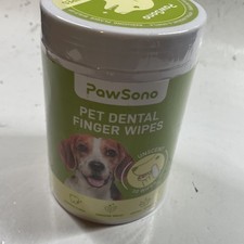 Dog Teeth Cleaning Wipes, Pet Dental Finger Wipes 50 Count Pack of 1 Exp 10/28