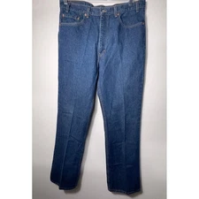 Vintage Levi's 517 Bootcut Jeans 38X34 Blue Medium Wash USA Denim Pants