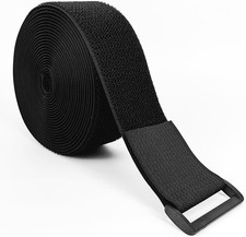 Hook and Loop Straps, 2'' X 16', Fastening Cinch Straps with 15 Buckles, Cut to