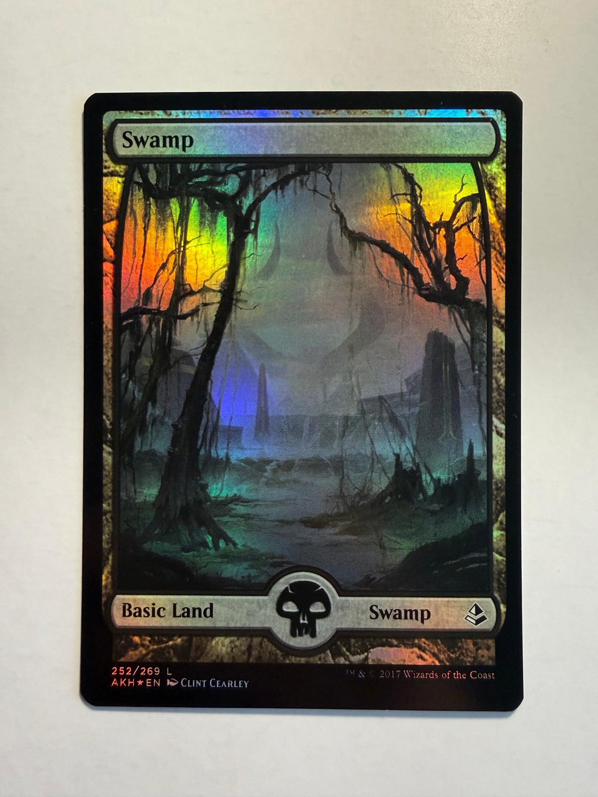 Swamp (252) - Full Art 252 MTG Amonkhet Foil