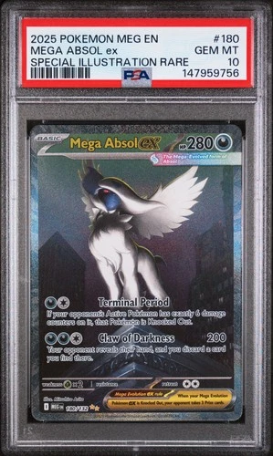 2025 POKEMON MEG EN-MEGA EVOLUTION #180 MEGA ABSOL EX PSA 10