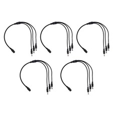 1:3 DC Power Splitter Cable Cord 1 Female to 3 Male 5.5x2.1mm Port Repair Accs