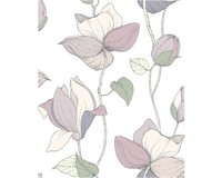 Vliestapete 47472 Flora Blumen Beige GrüN