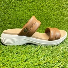 Kuru Coda Mesa Womens Size 8 Brown White Beach Walking Outdoor Slide Sandals