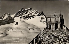 RPPC Jungfraujoch Meteorological Station Sphinx vintage postcard x369