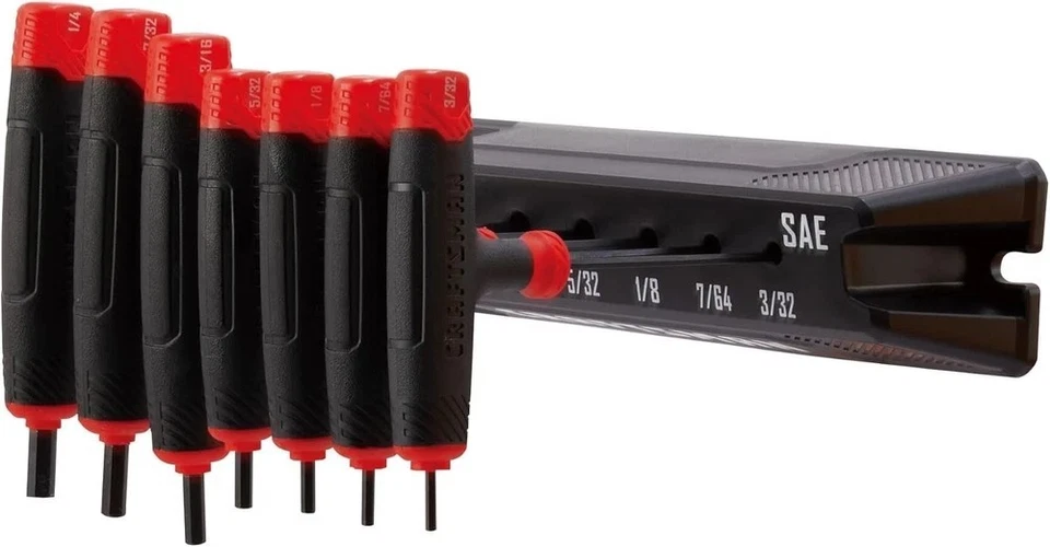 CRAFTSMAN T-Handle Allen Wrench Set, Hex Keys, SAE & MM, 14 Piece (CMHT26001-2) - Image 4 of 4