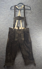 1886 Alpen Trachten Suede Leather Embroidered Lederhosen Bundhosen Suspenders