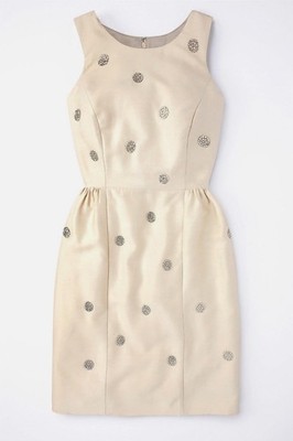 Boden Embellished Spot Dress Cream  UK12L  RRP£179 *REDUCED * Last One* Second 