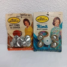 Maxant Miracle Vintage Buttons To Cover and Rimit Buttons Sewing Notions Unused