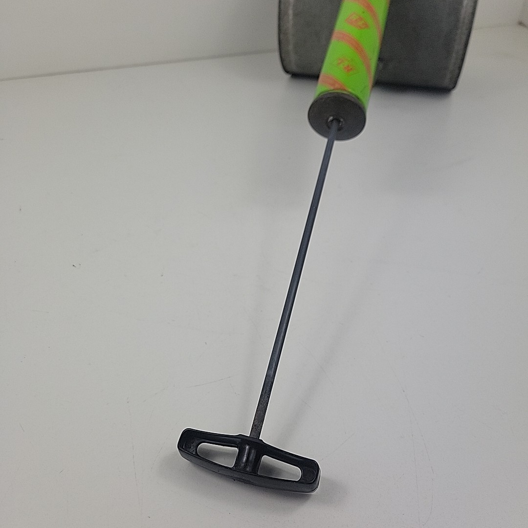 Vintage R-L Root-Lowell Tin Metal Bug Sprayer Green with Handle Large