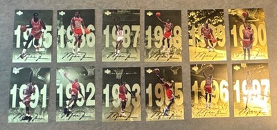 Upper Deck Michael Jordan Retrospective 1994-95 Insert - Full 12 Card Lot Bulls